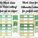 Printable Planner Stickers, Erin Condren, Vertical, Weekly Kit, Clover ...