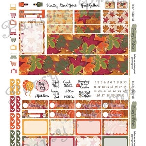Printable Planner Stickers, Erin Condren, Vertical, Weekly Kit, Hello ...
