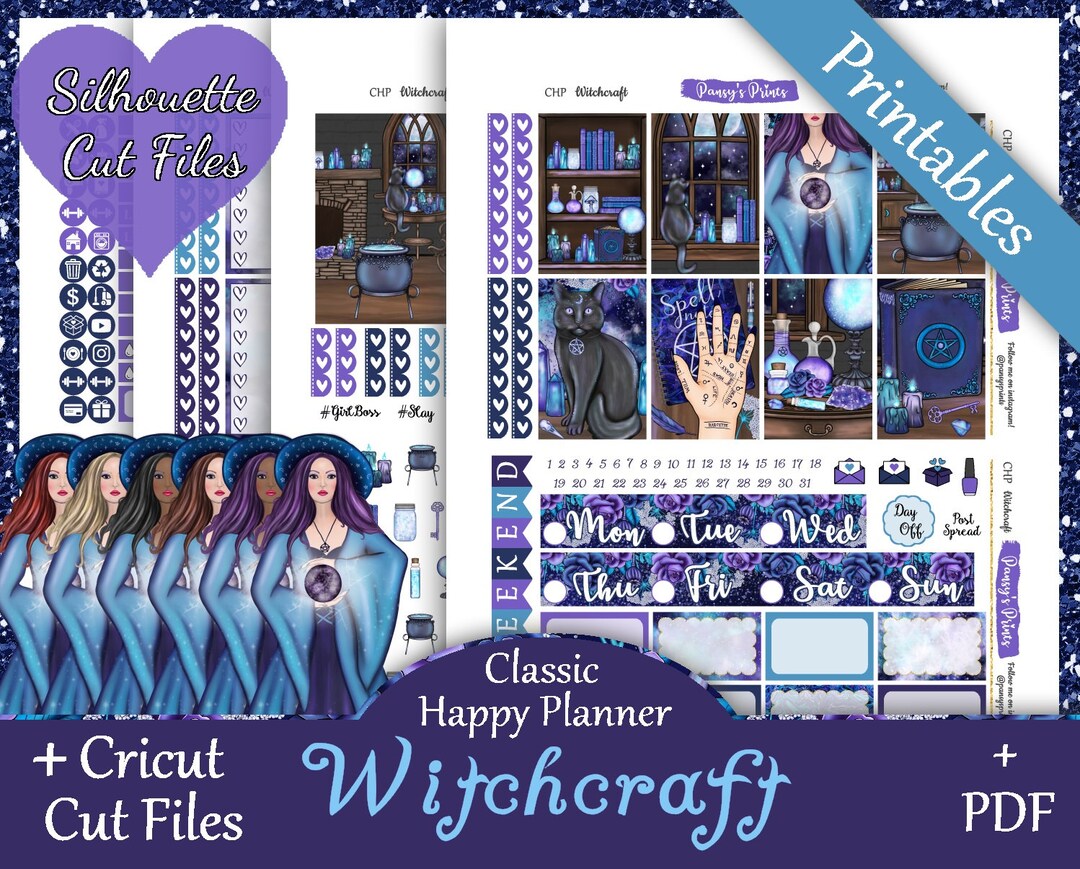 Printable Planner Stickers, Happy Planner, Classic, MAMBI, Weekly Kit ...