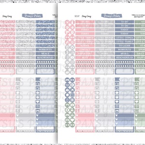 Printable Planner Stickers Erin Condren Vertical Weekly - Etsy