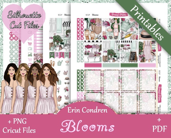 Printable Planner Stickers Erin Condren Vertical Weekly - Etsy