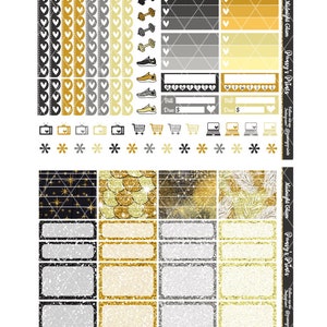 Printable Planner Stickers Happy Planner Midnight Glam | Etsy