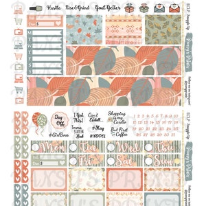 Printable Planner Stickers, Erin Condren, Vertical, Weekly Kit, Snuggle ...
