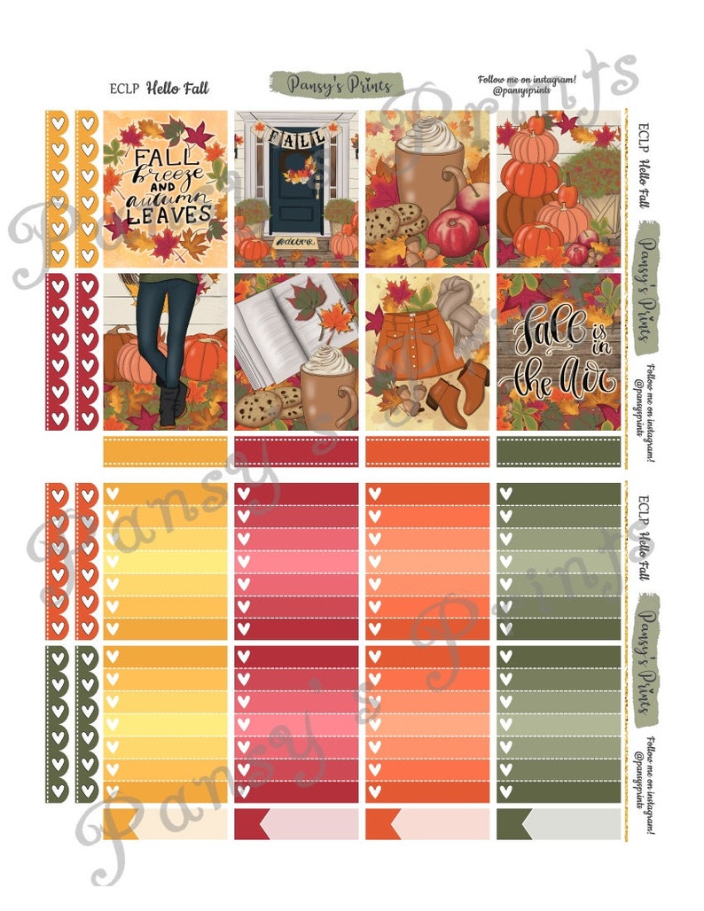 Printable Planner Stickers Erin Condren Vertical Weekly - Etsy