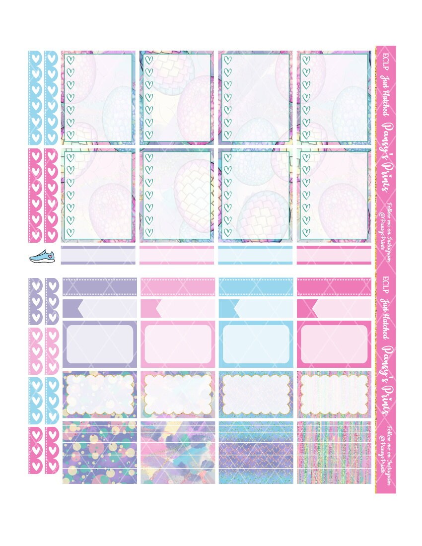 Printable Planner Stickers Erin Condren Just Hatched - Etsy