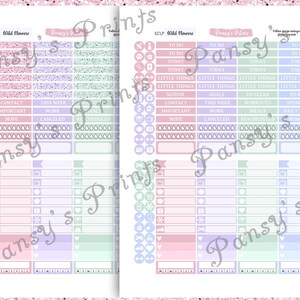 Printable Planner Stickers Erin Condren Vertical Weekly | Etsy