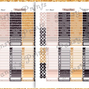 Printable Planner Stickers, Erin Condren, Vertical, Weekly Kit, Cheers ...