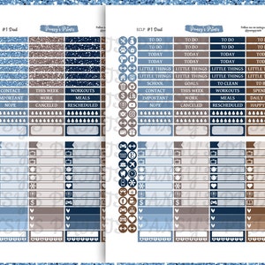 Printable Planner Stickers, Erin Condren, Vertical, Weekly Kit, 1 Dad ...