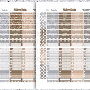 Printable Planner Stickers, Erin Condren, Vertical, Weekly Kit, Bundle ...