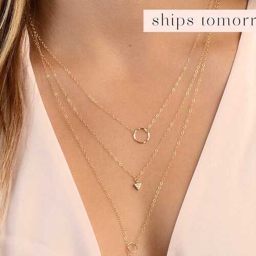 Women Dainty Layer Necklace 
