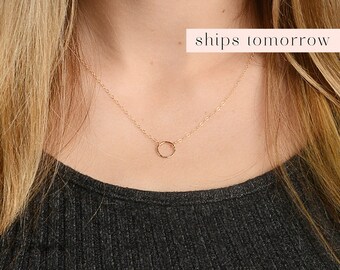 Best Friend Gift, Necklace for Sister, Friend Gift, Aunt Gift, Girlfriend Gift, Wife Gift, Jewelry for Her, 14kt Gold Filled, Rose, Silver