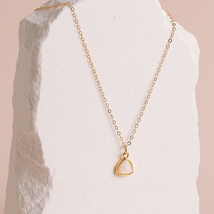 Dainty Opal Necklace, Delicate Layered Necklace, Layering Necklace, Bridesmaid Gift, Minimal Jewelry, Girlfriend Gift, 14k Gold Fill, Silver