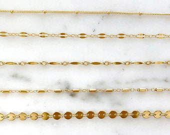 Womens Bracelets, Minimalist Bracelets, Simple Everyday Bracelet, Layering Bracelet, Dainty Chain Bracelet, Gift for Her, Gold Fill Silver