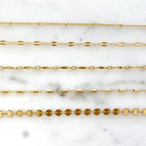 Womens Bracelets, Minimalist Bracelets, Simple Everyday Bracelet, Layering Bracelet, Dainty Chain Bracelet, Gift for Her, Gold Fill Silver