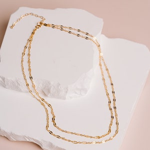 Dainty Chain Choker, Simple Gold Choker, Dainty Jewelry, Layering Necklace, Wrap Choker Necklace, Minimalist Jewelry, Delicate Gold Choker, image 9