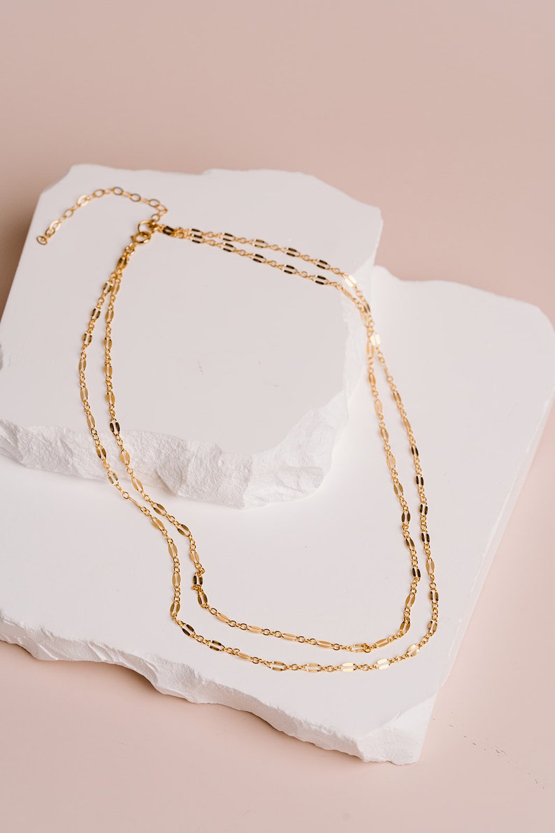 Dainty Chain Choker, Simple Gold Choker, Dainty Jewelry, Layering Necklace, Wrap Choker Necklace, Minimalist Jewelry, Delicate Gold Choker, image 9