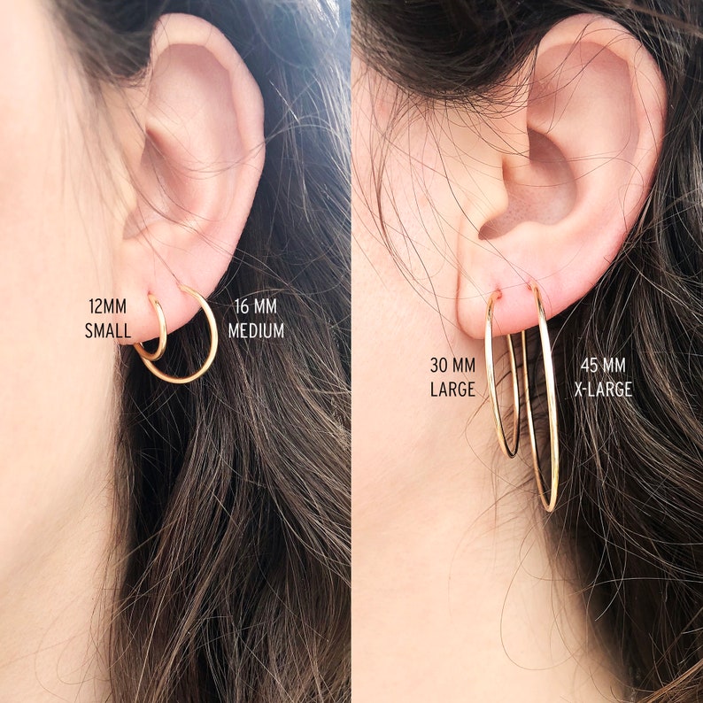 Tusk Earrings, Horn Earrings, Huggie Hoops, Hoop Earrings, CZ Charm Earrings, Minimalist Jewelry, in 14kt Gold Filled or Sterling Silver image 10