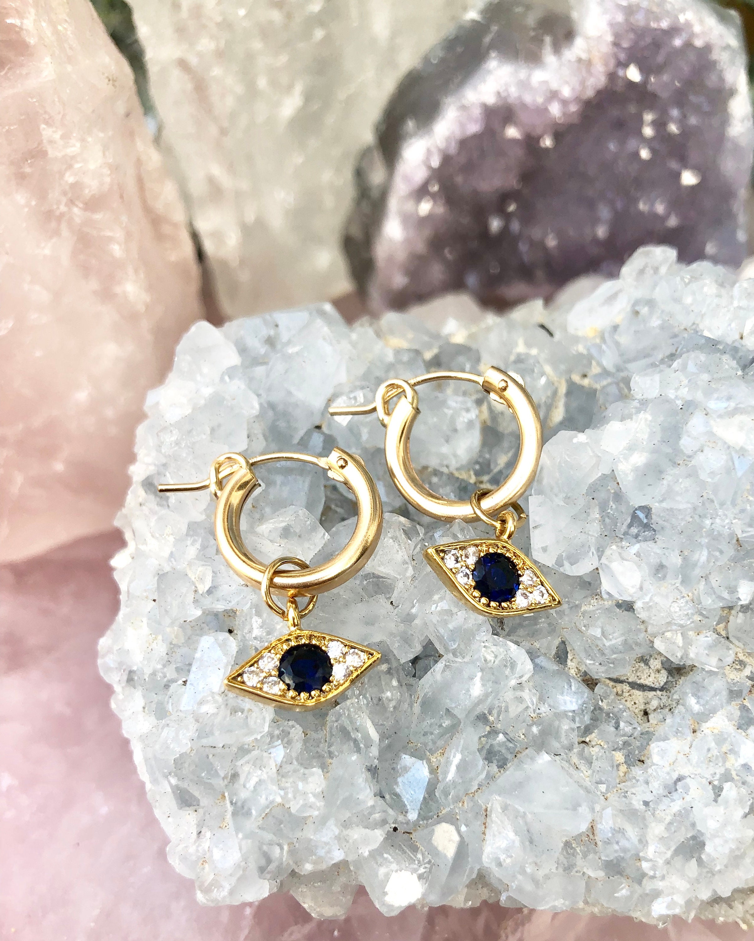 Evil Eye Hoop Earring main image 0
