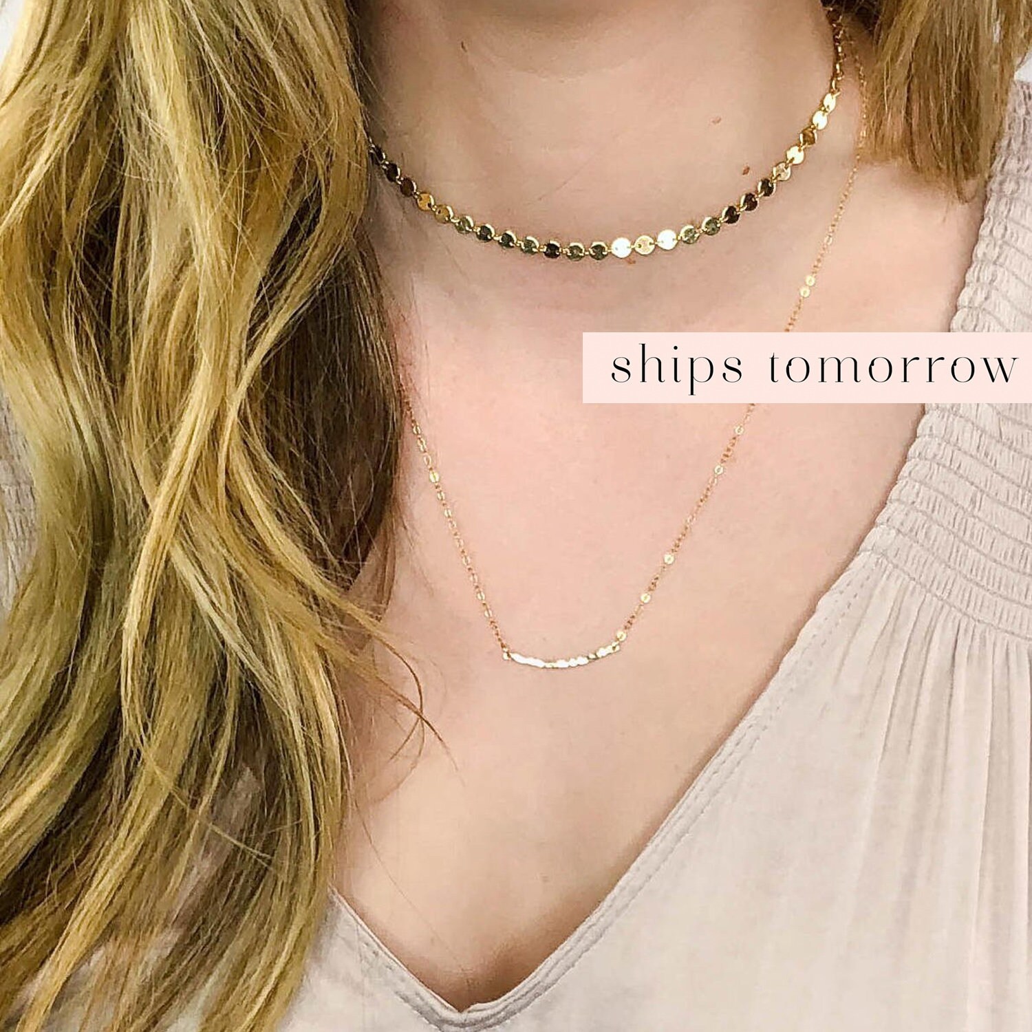 Dainty Gold Choker Necklace Gold Coin Choker Necklace Etsy