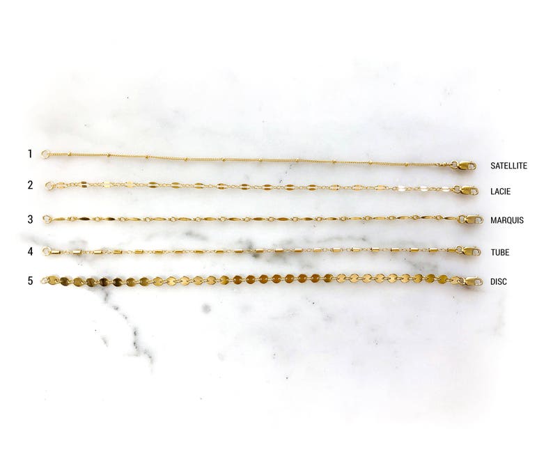 Womens Bracelets, Minimalist Bracelets, Simple Everyday Bracelet, Layering Bracelet, Dainty Chain Bracelet, Gift for Her, Gold Fill Silver image 9