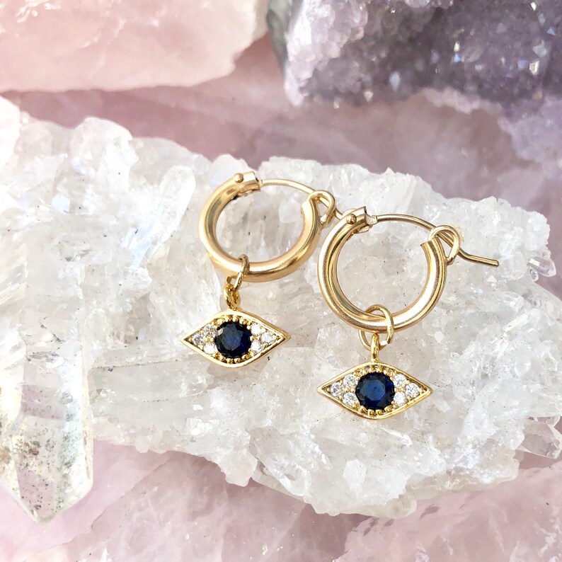 Evil Eye Hoop Earring main image 1