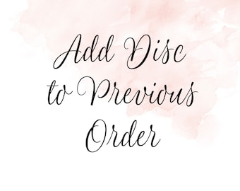 Add a disc to previous order