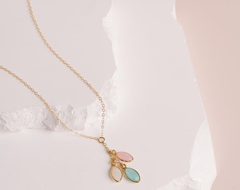 Personalized Jewelry Gift for Mom from Husband For Mothers Day, Birthstone Necklace for Mom, Custom Necklace For Mom, Kid Initial Jewelry