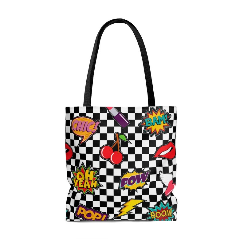80/'s Inspired All Over Print Tote Bag