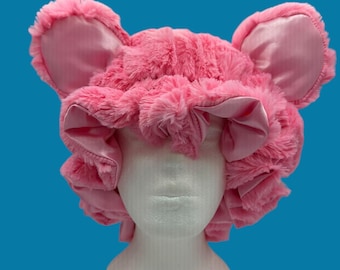 Bear Bonnet, Sleeping Hair Bonnet, Bonnet Hat, Bonnet, Hair 