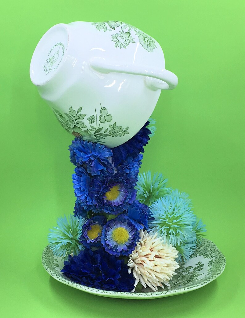 Small Floral Centerpiece Teacup Centerpiece Coffee Table Etsy