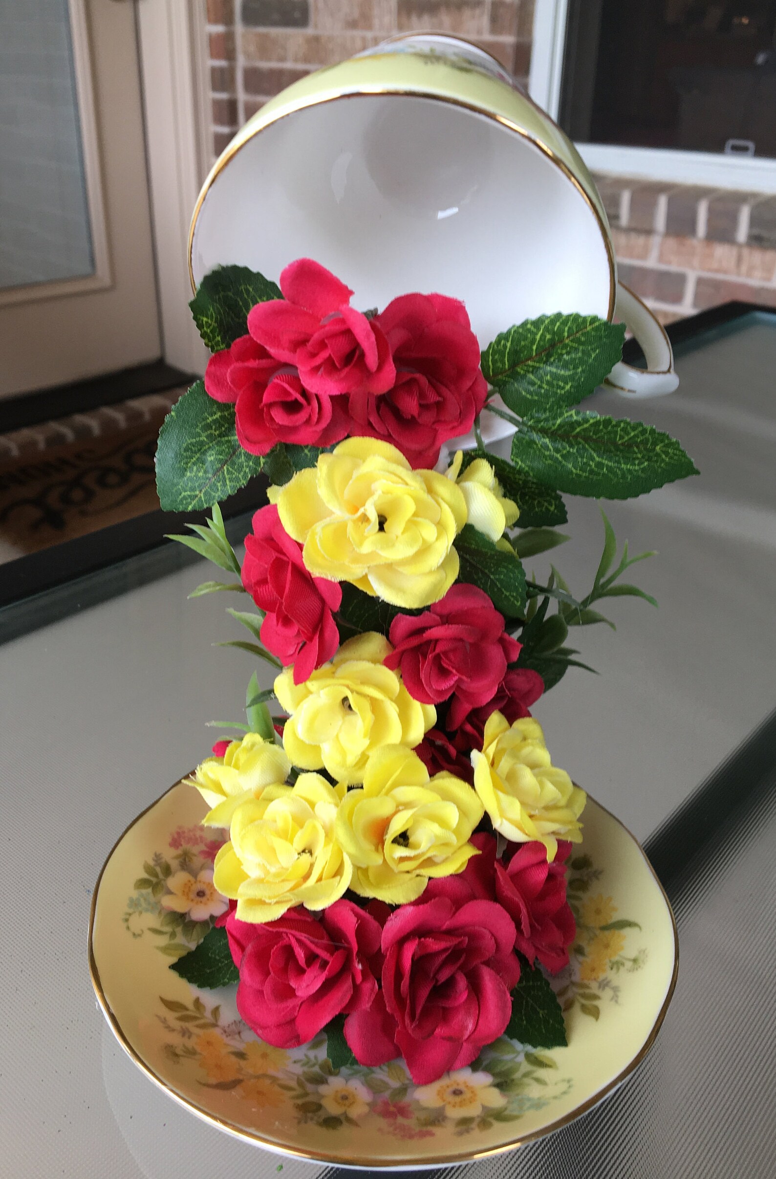 English Garden Floral Arrangement Country Bouquet Duchess Etsy