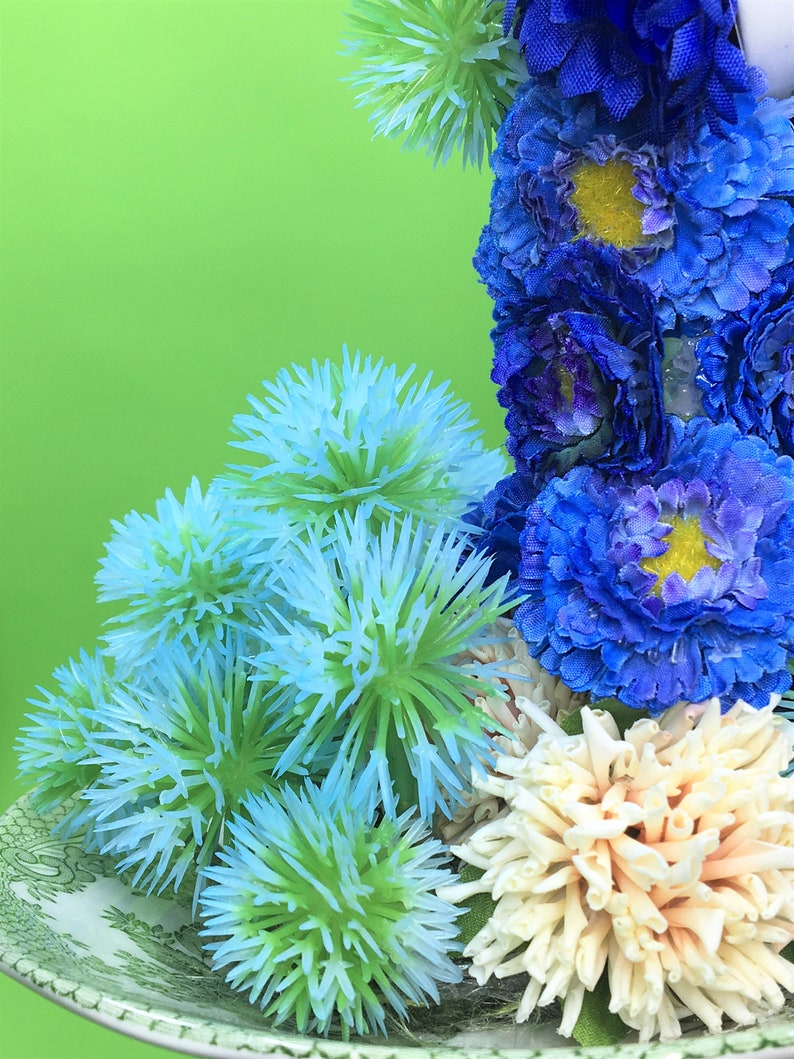 Small Floral Centerpiece Teacup Centerpiece Coffee Table Etsy