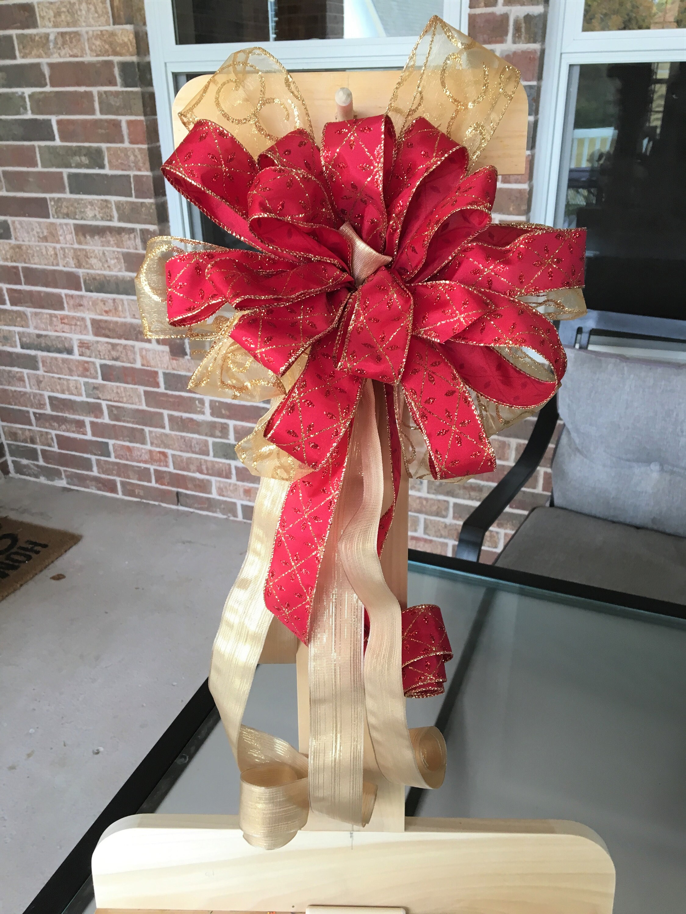 Christmas Tree Topper Ribbon Tree Topper Ribbon Tail Tree | Etsy