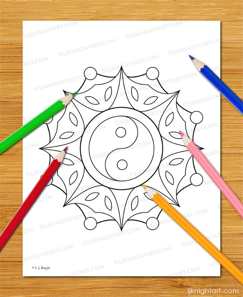 Simple Mandalas Printable Colouring Book Digital PDF Download 50 Easy Mandala Pages to Colour For Adults, Beginners & Children image 7