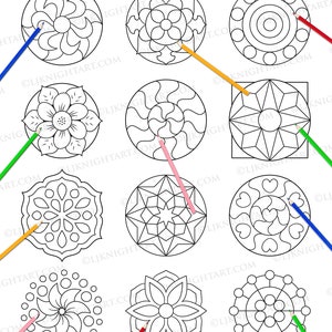 Extra Easy Fun Mandalas PRINTABLE Colouring Book for Kids Digital PDF ...