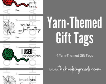 Yarn Themed Gift Tags - Set of 4 Printable Designs *DIGITAL DOWNLOAD ONLY*