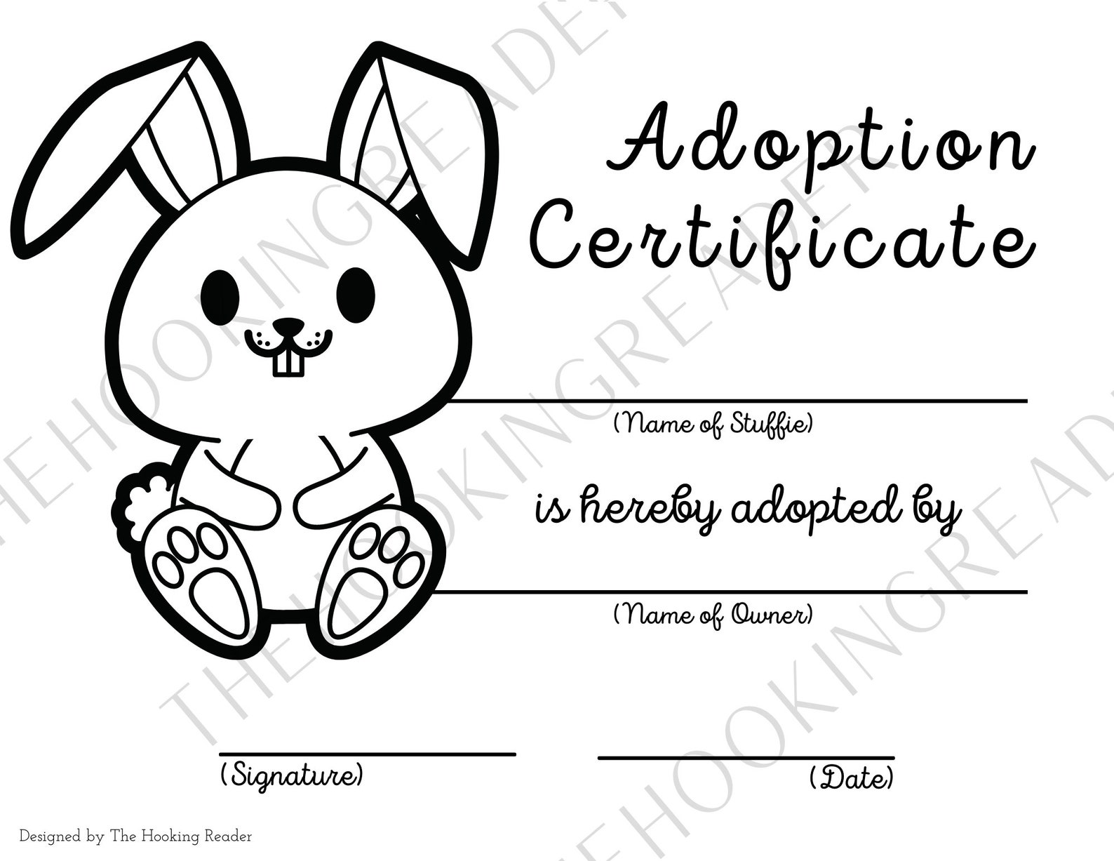 Printable Stuffed Animal Adoption Certificate Bundle Spring - Etsy Canada