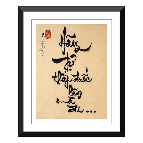 Vietnamese Calligraphy - Thu Phap Viet 9x12 inch