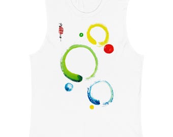 Muscle Shirt - Enso circles