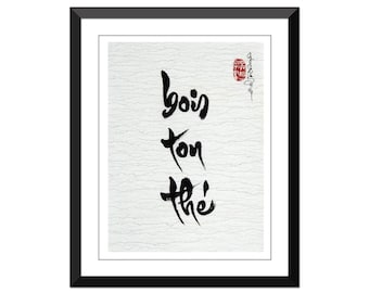 bois ton the - Thich Nhat Hanh-  Water ripple paper- Many Sizes