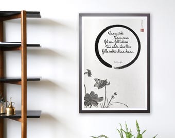 Sono arrivato. Sono a casa - Thich Nhat Hanh - with lotus painting