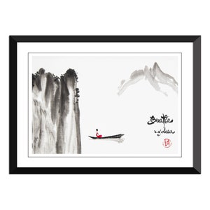 Breathe my dear- Thich Nhat Hanh (FRAMED art)