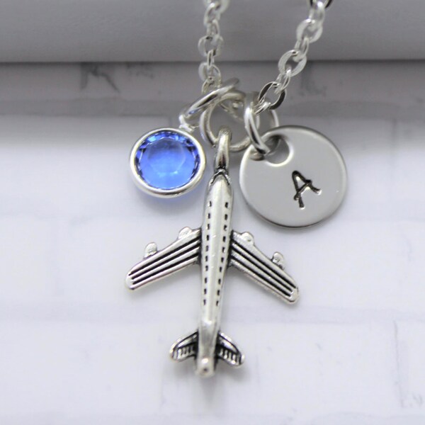 Airplane Necklace Etsy