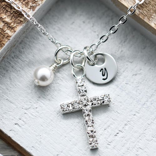 Tiny Cross Ring Dainty Ring Cross Ring Sterling Silver Etsy