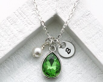 august birthstone necklace for mom