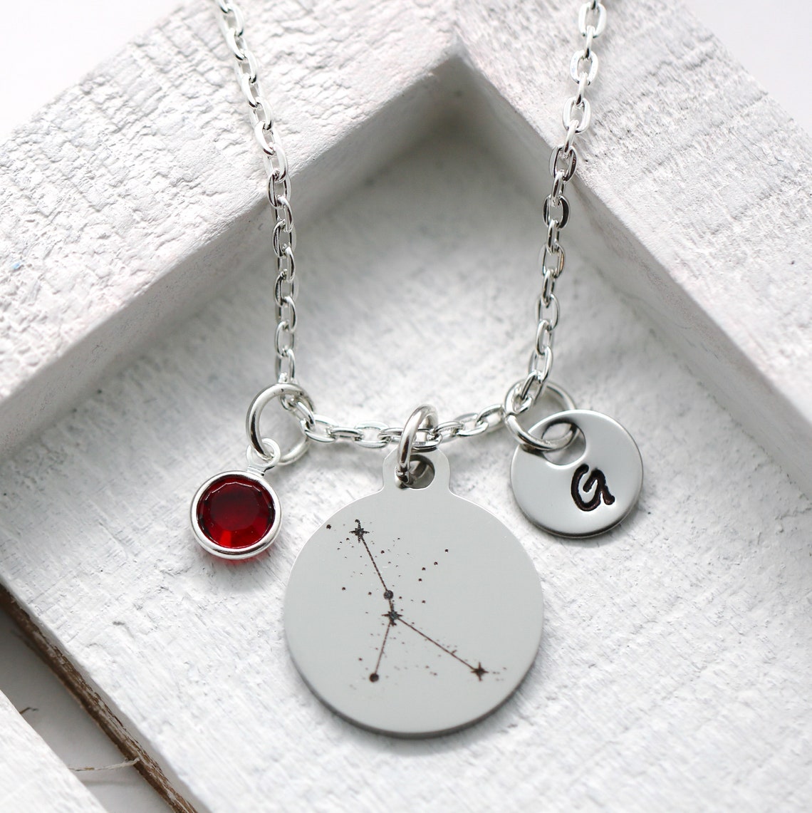 Cancer Zodiac Necklace Cancer Constellation Necklace Etsy