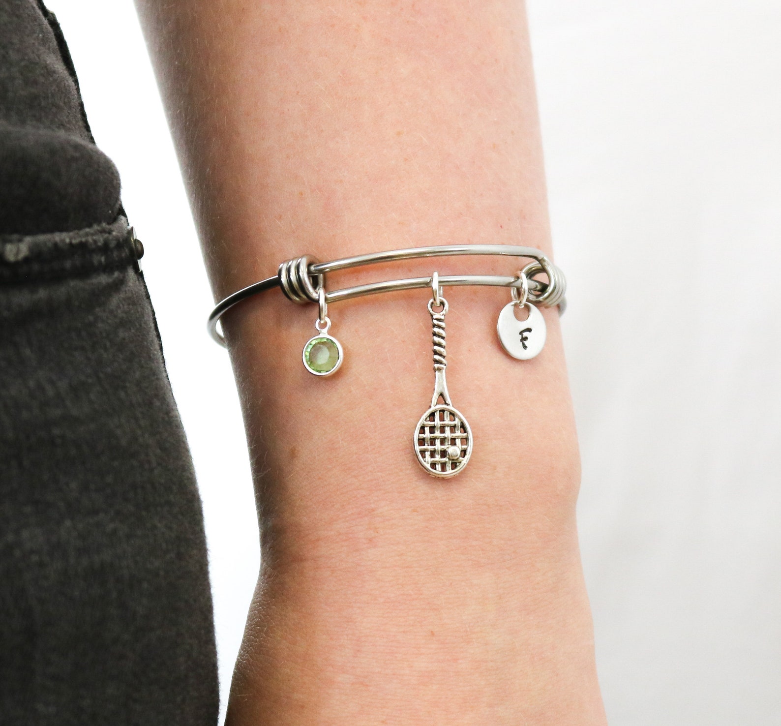 Tennis Racquet Bracelet Tennis Racquet Jewelry for Women Etsy