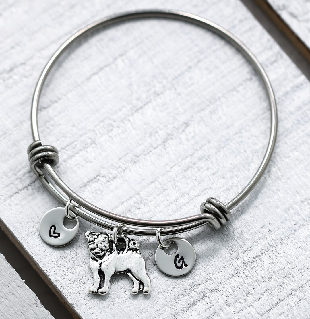 Pug Bracelet Pug Gift Pug Jewelry Pug Charm Bracelet for Etsy Canada