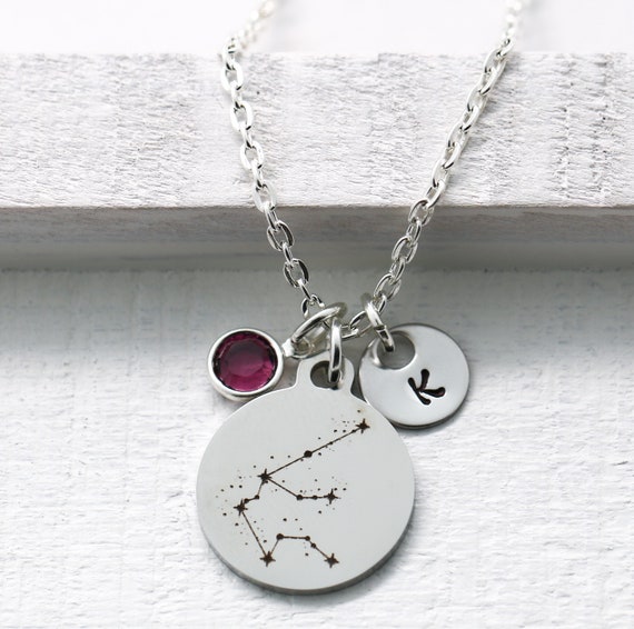 Aquarius Zodiac Necklace for Girls 