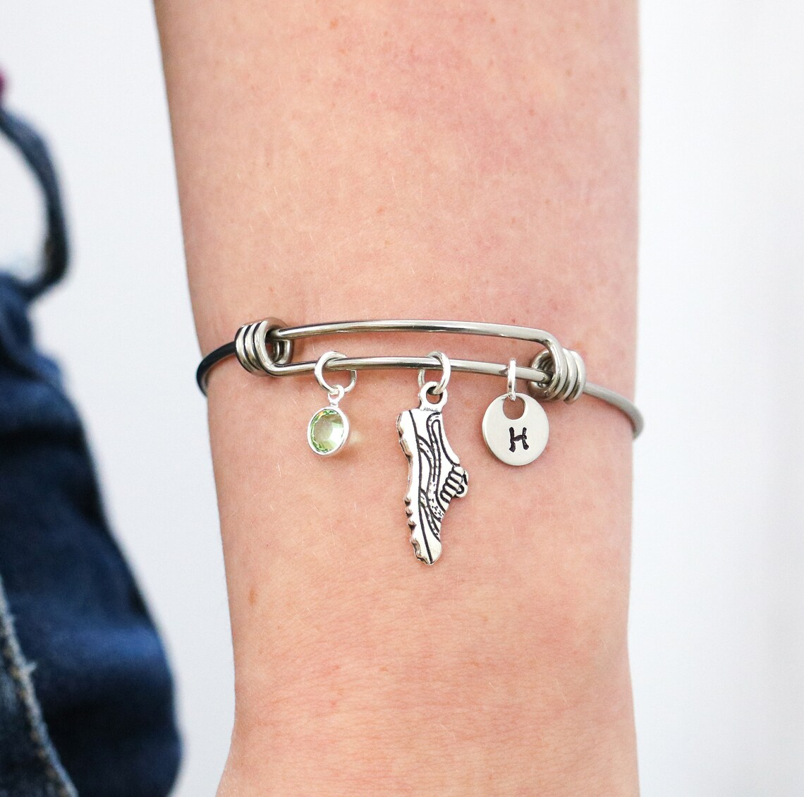 Personalized Running Bracelet Running Bangle Running Gift Etsy